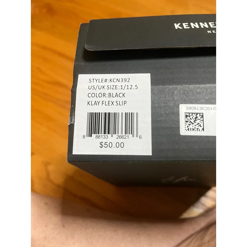 Kenneth Cole Boys Klay Flex Slip Black Dress Shoes Oxford KCN392 Size 1 Kids